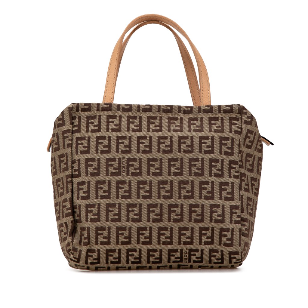 Fendi Zucchino Canvas Handbag - 3