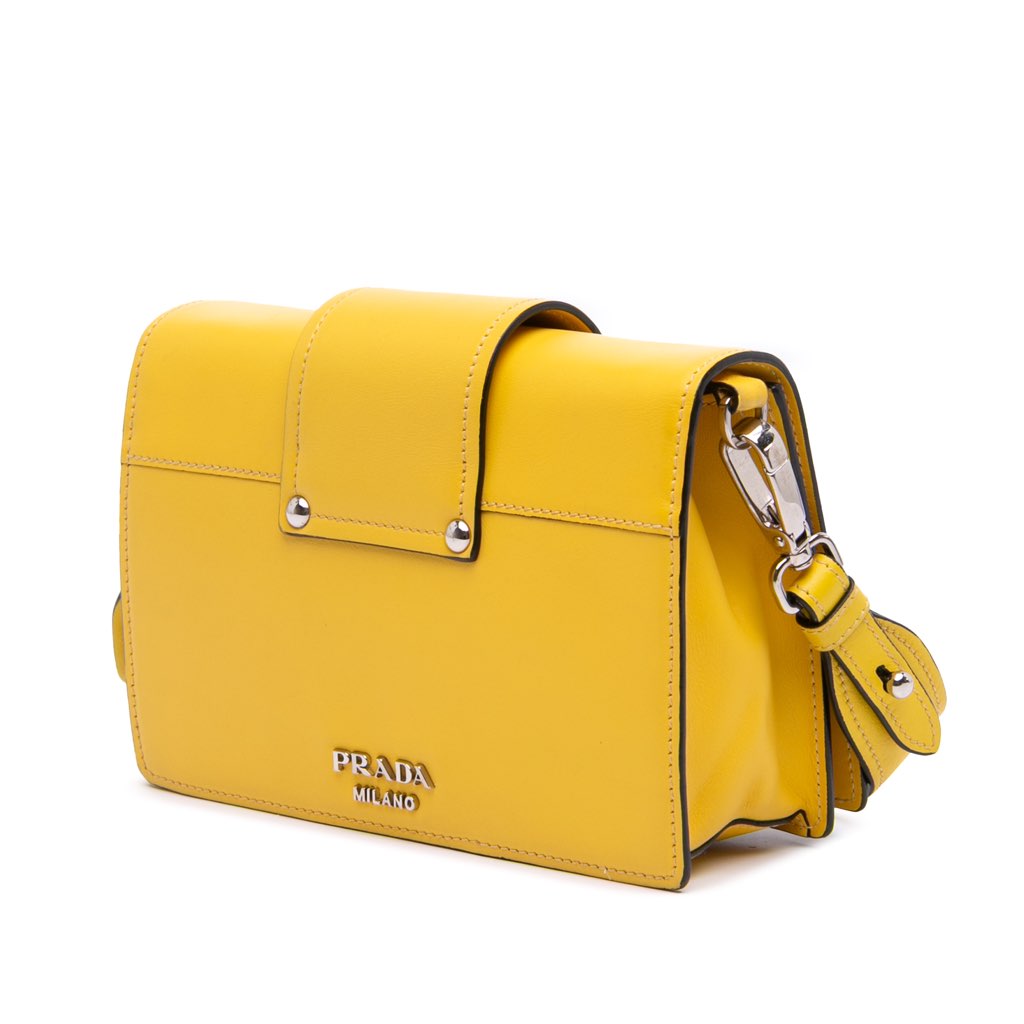 Prada City Calf Plex Ribbon Crossbody - 2