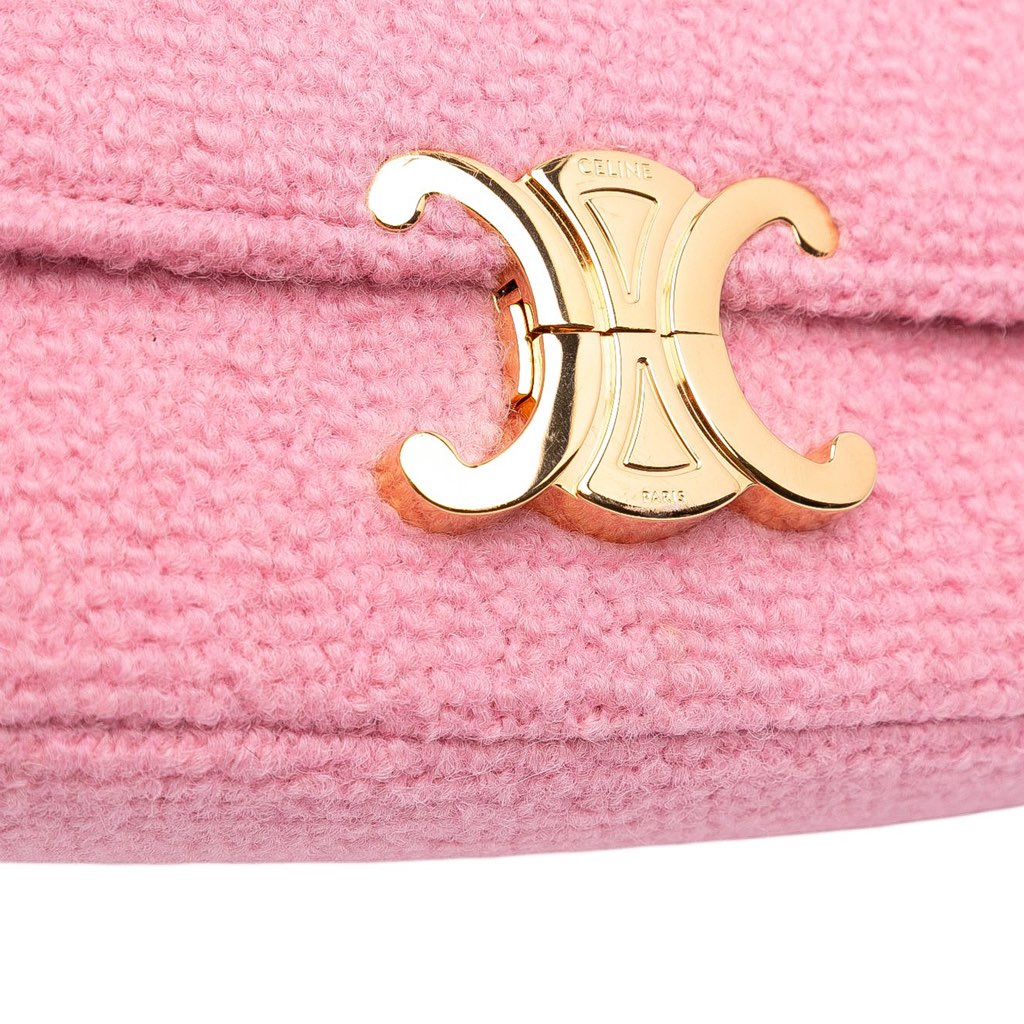 Celine Tweed Claude Chain Shoulder Bag - Image 10