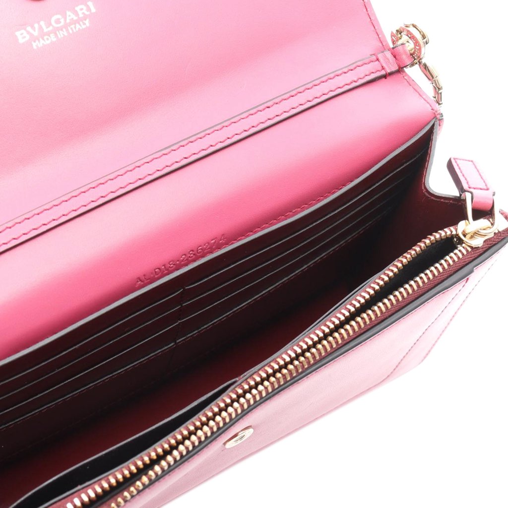 Bvlgari Leather Serpenti Forever Wallet On Chain - 3