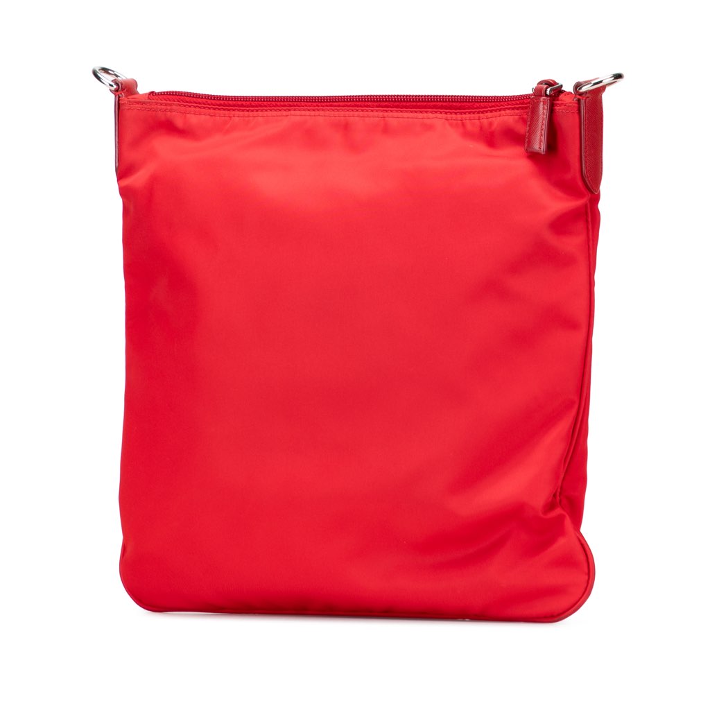 Prada Tessuto Zip Top Crossbody - Back view