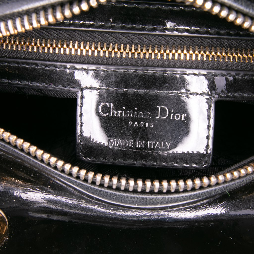 Dior Medium Patent Cannage Lady Dior - 5