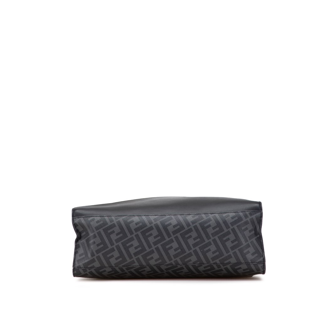 Fendi Zucca Coated Canvas Diagonal Shopping Tote - Image 6