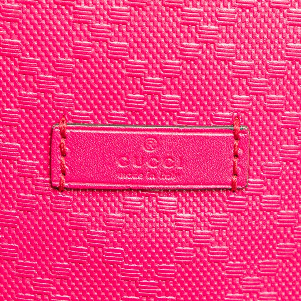 Gucci Diamante Leather Bright Bucket Bag - Side view