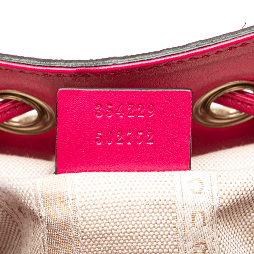 Gucci Diamante Leather Bright Bucket Bag - Detail 2