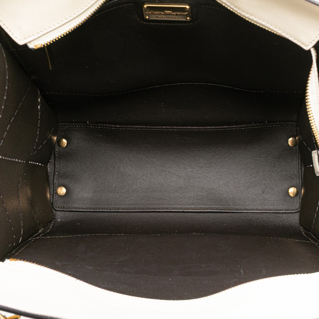 Salvatore Ferragamo Medium Perforated Leather Amy Tote - 4