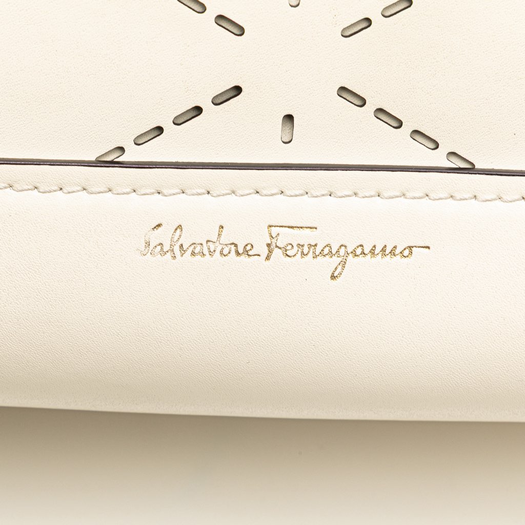Salvatore Ferragamo Medium Perforated Leather Amy Tote - Detail 2