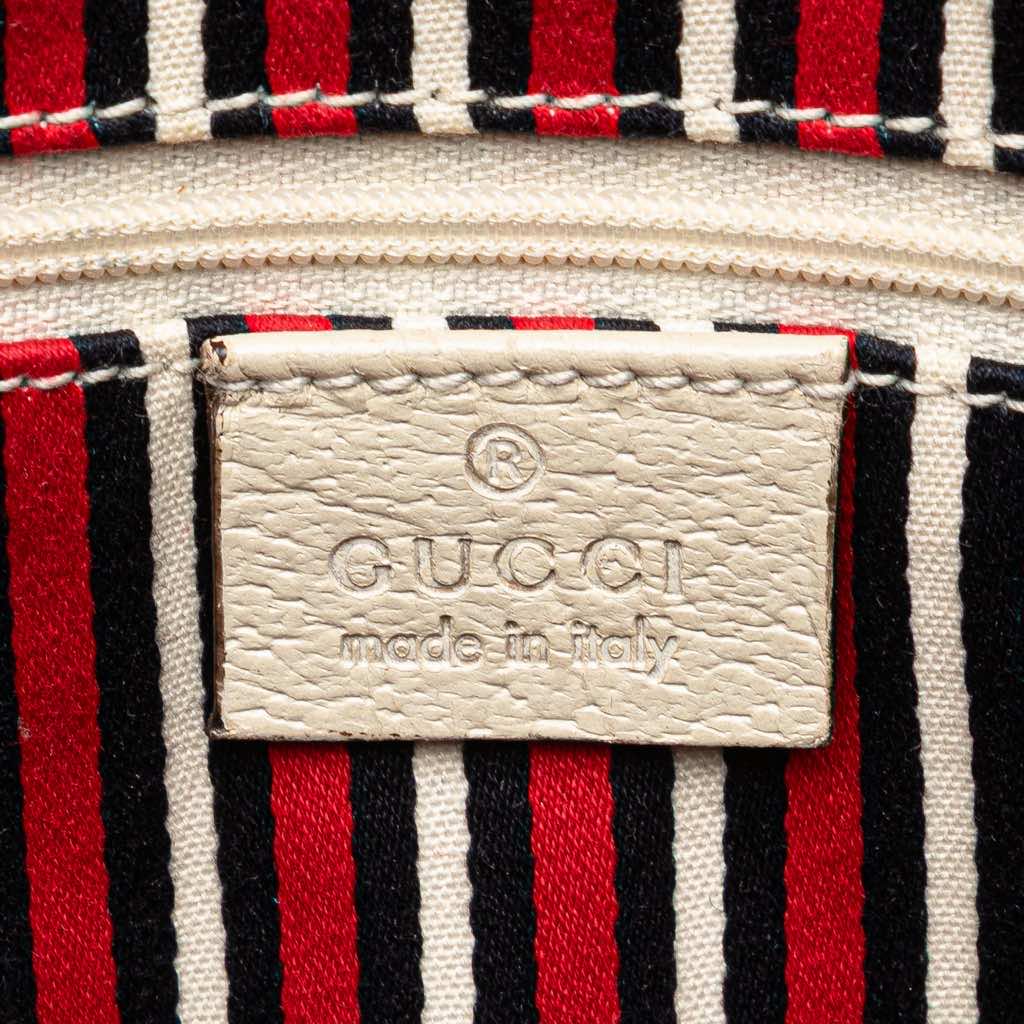 Gucci 85th Anniversary Canvas Logo Abbey D Ring Tote - Side view