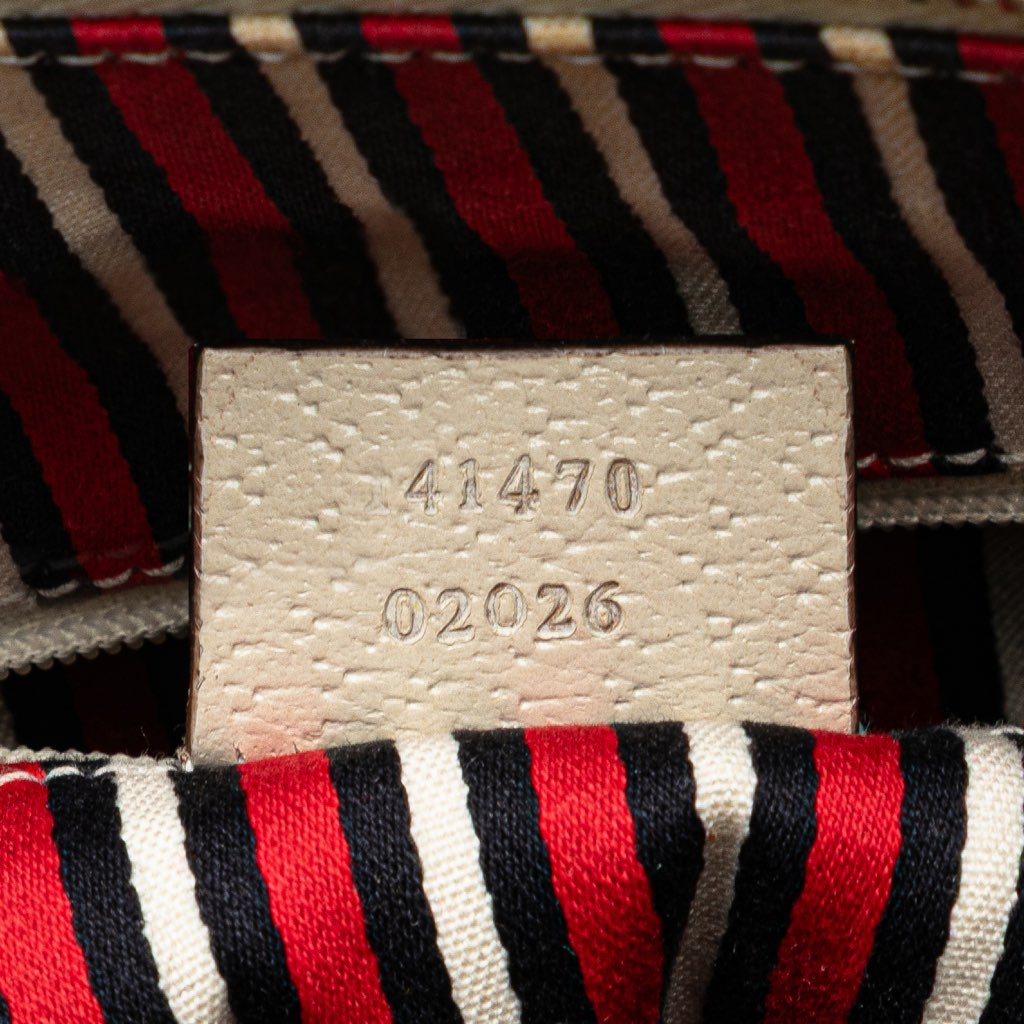 Gucci 85th Anniversary Canvas Logo Abbey D Ring Tote - Detail 1