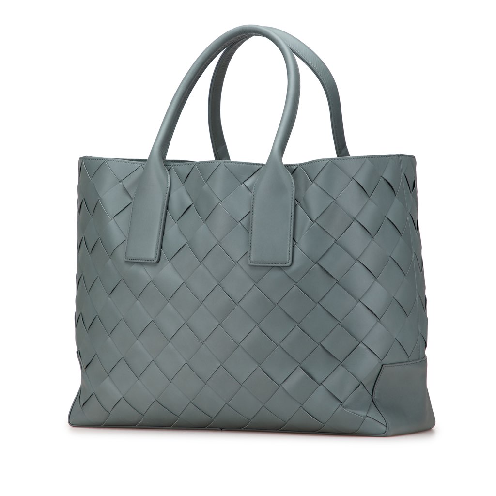 Bottega Veneta Lambskin Maxi Intrecciato Tote - 2