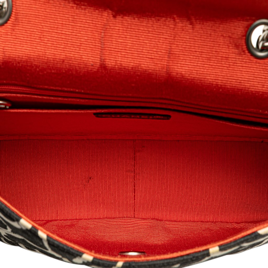 Chanel Medium CC Quilted Printed Canvas Single Flap - 4