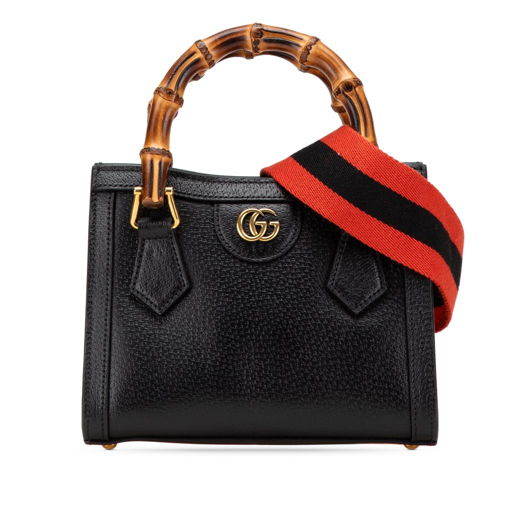 Gucci Small Calfskin Bamboo Diana Satchel