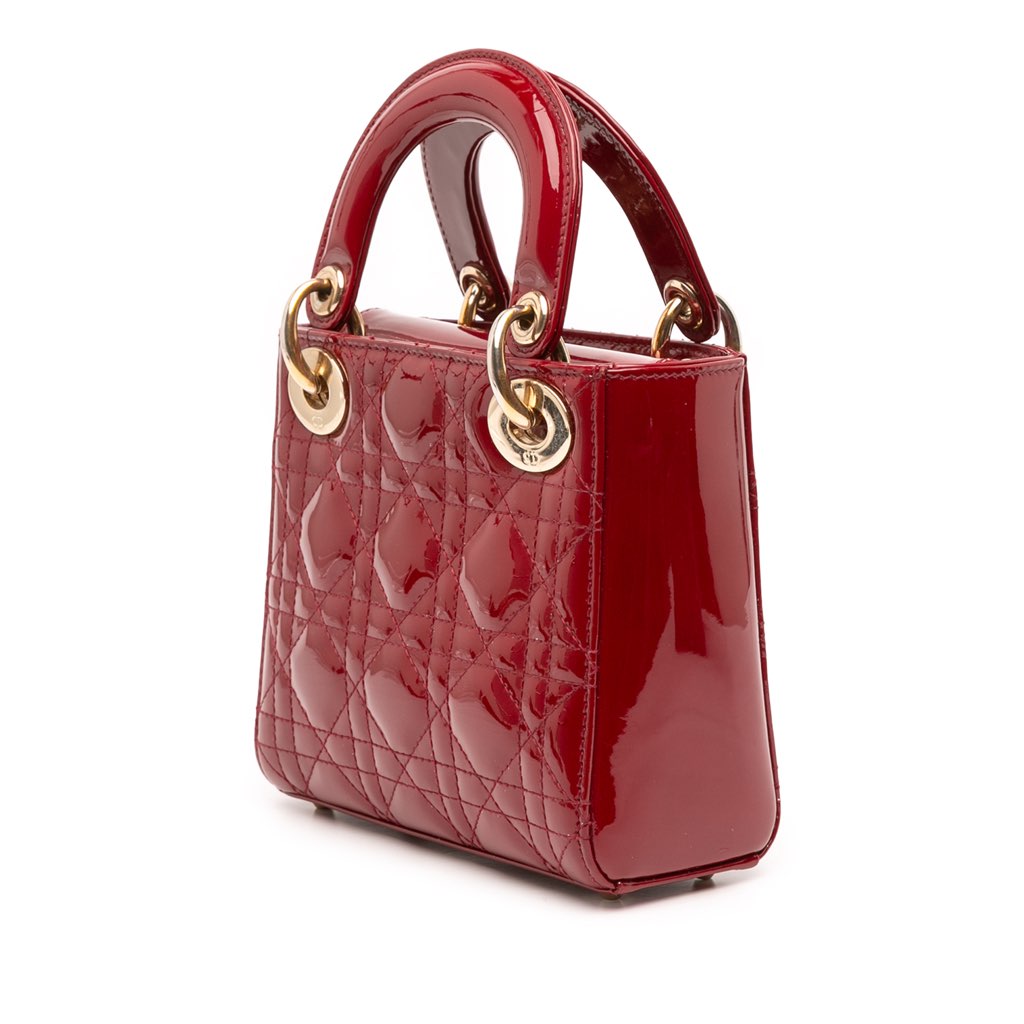 Dior Mini Patent Cannage Lady Dior - 2