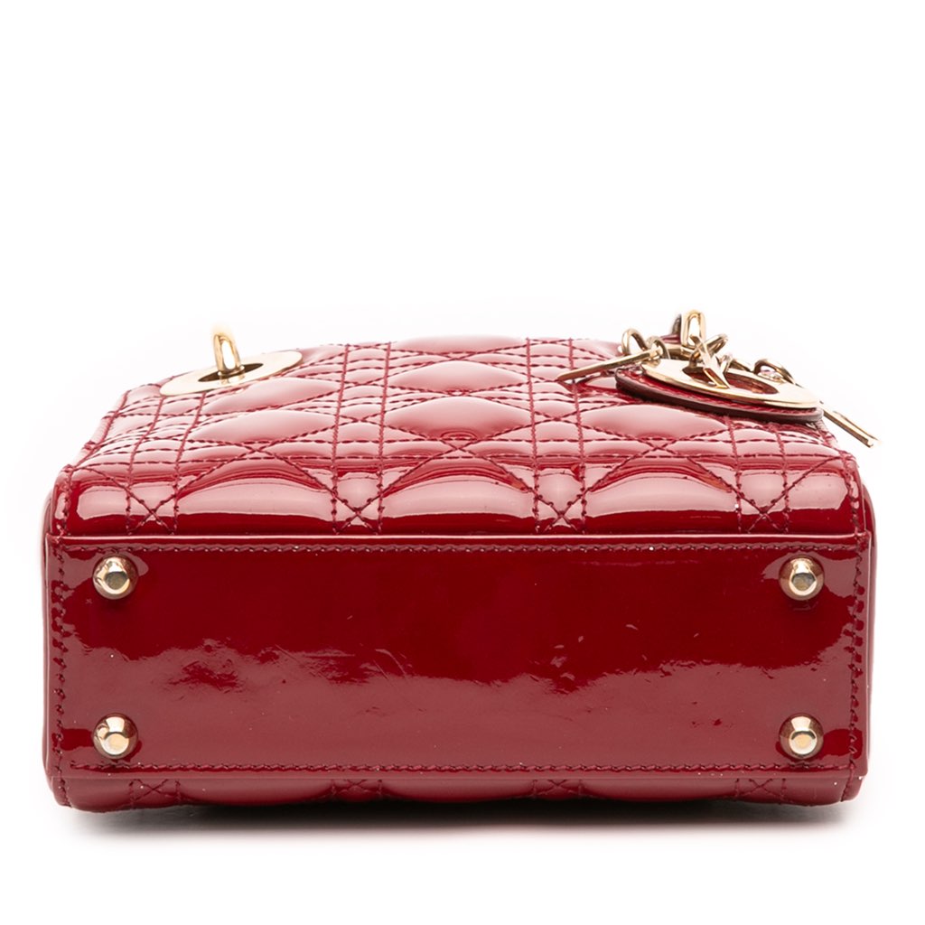 Dior Mini Patent Cannage Lady Dior - 3
