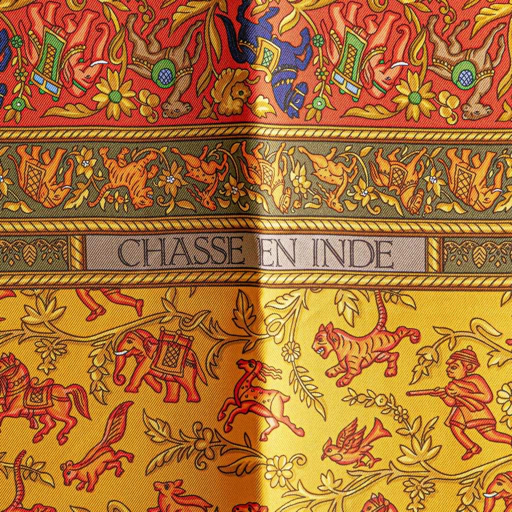 Hermès Chasse en Inde Silk Scarf - 4