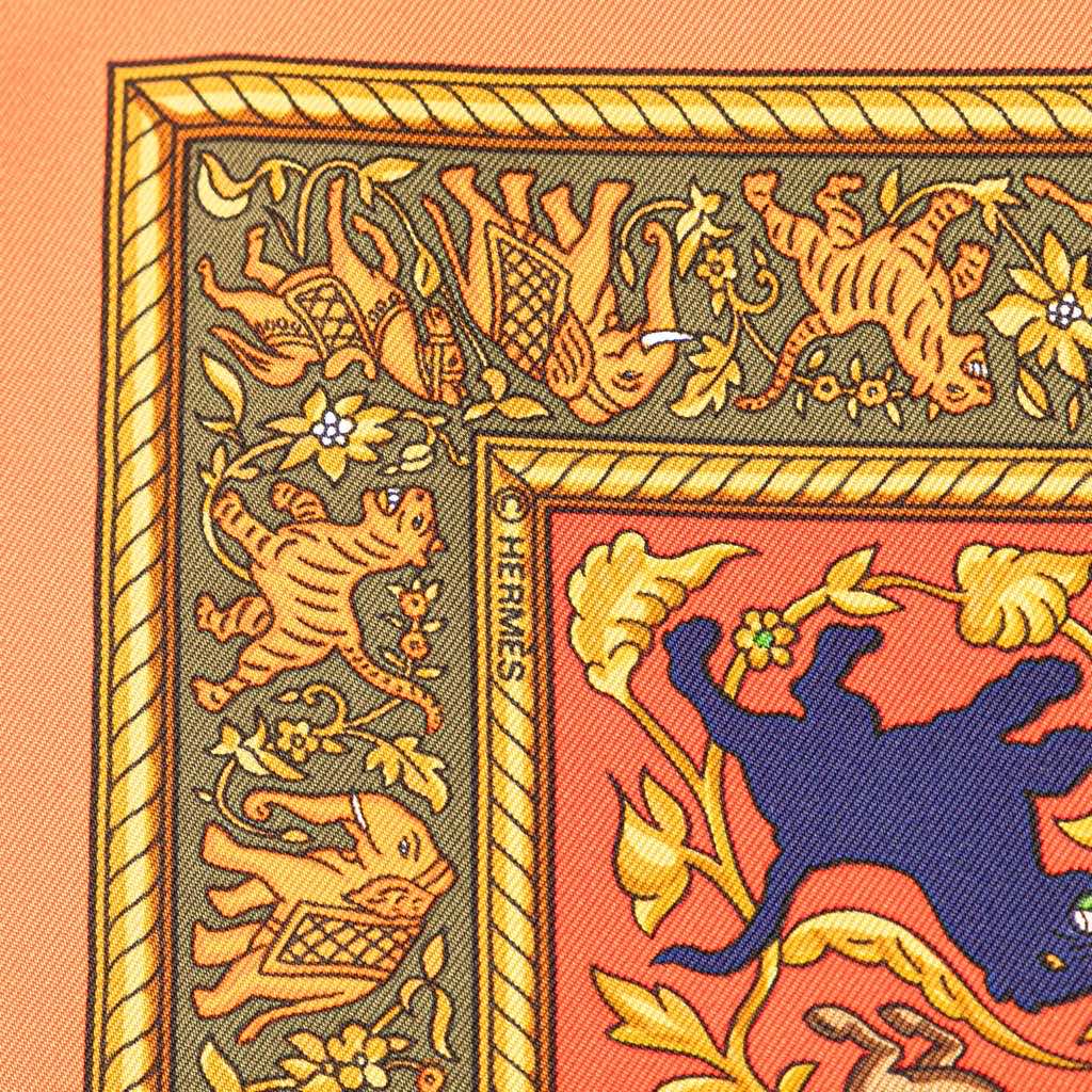 Hermès Chasse en Inde Silk Scarf - 5