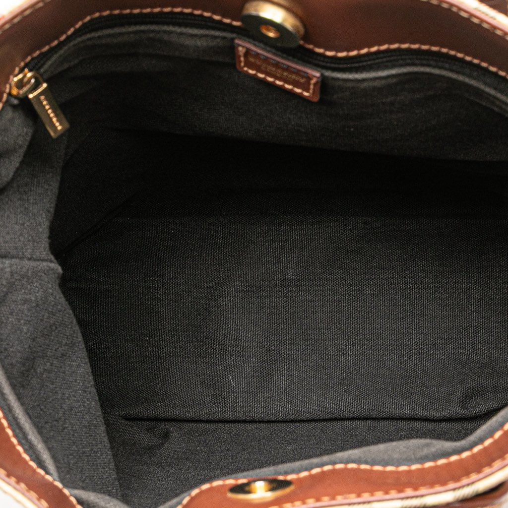 Burberry Haymarket Check Coated Canvas Tote - 4