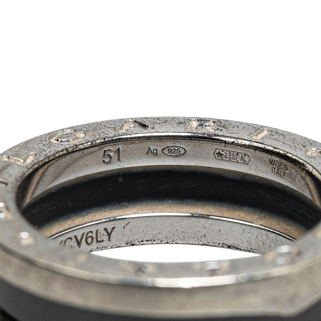 Bvlgari Sterling Silver and Ceramic Save The Children Ring - Image 10