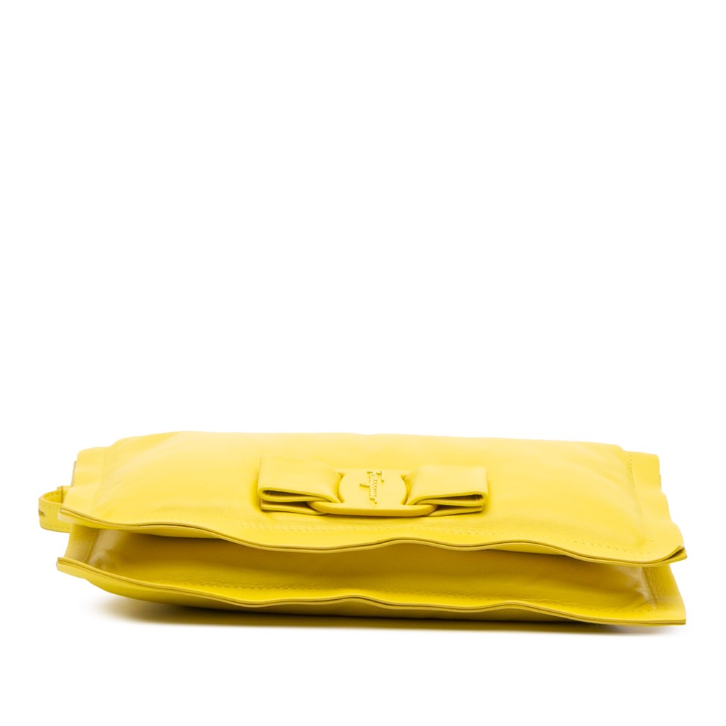 Salvatore Ferragamo Padded Leather Viva Bow Crossbody - 3