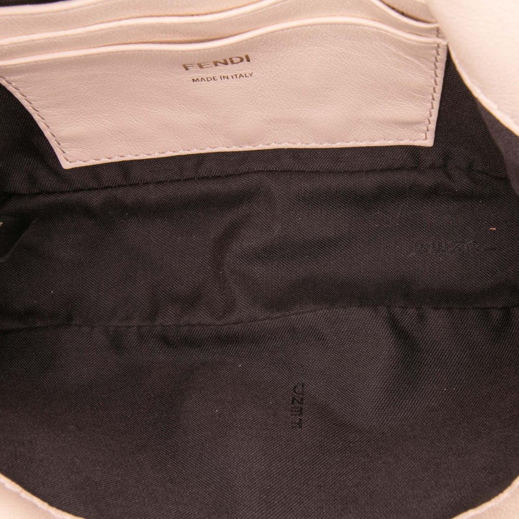 Fendi Mini Zucca Embossed Leather Baguette Satchel - 4