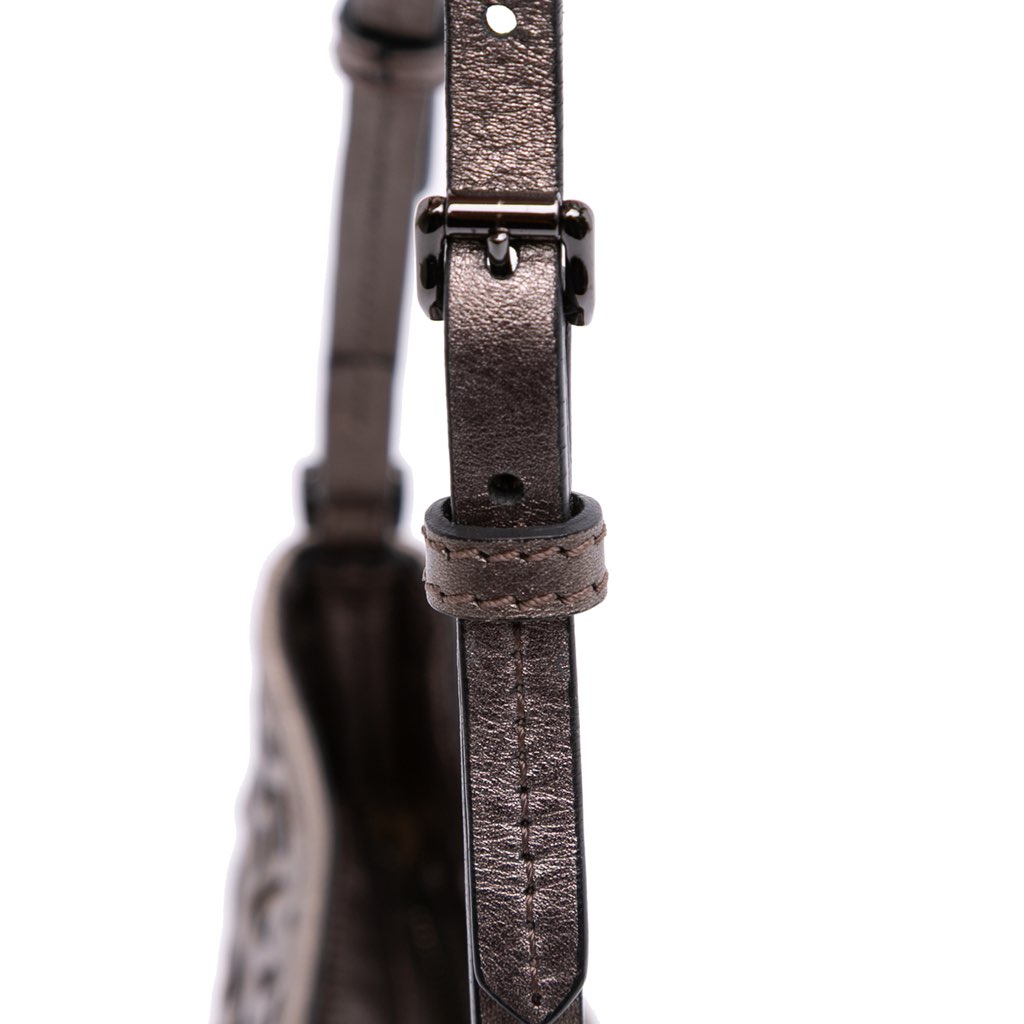 Burberry Nova Check Cutout Leather Accessory Pochette - Image 13