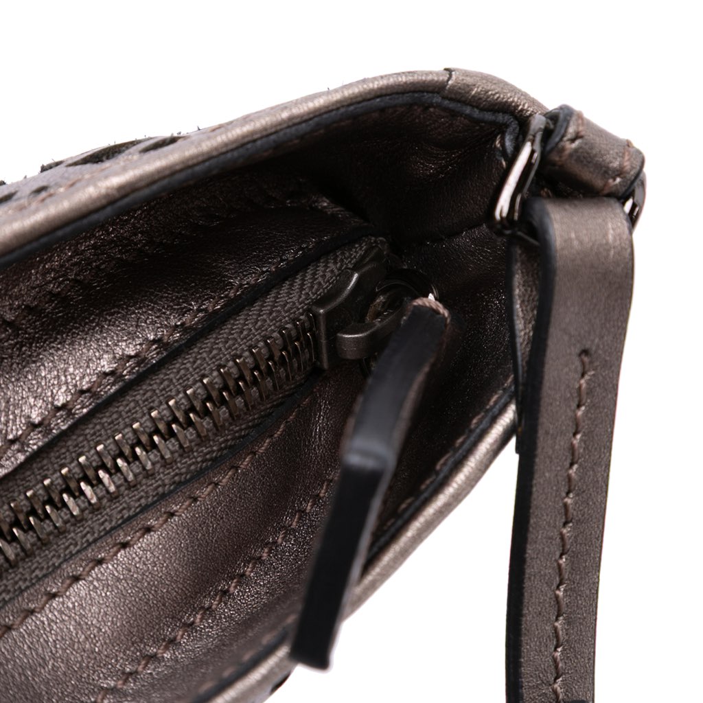 Burberry Nova Check Cutout Leather Accessory Pochette - Image 10