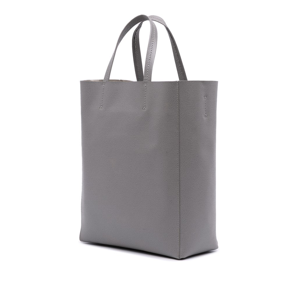 Celine Small Grained Calfskin Vertical Cabas Tote - Back view