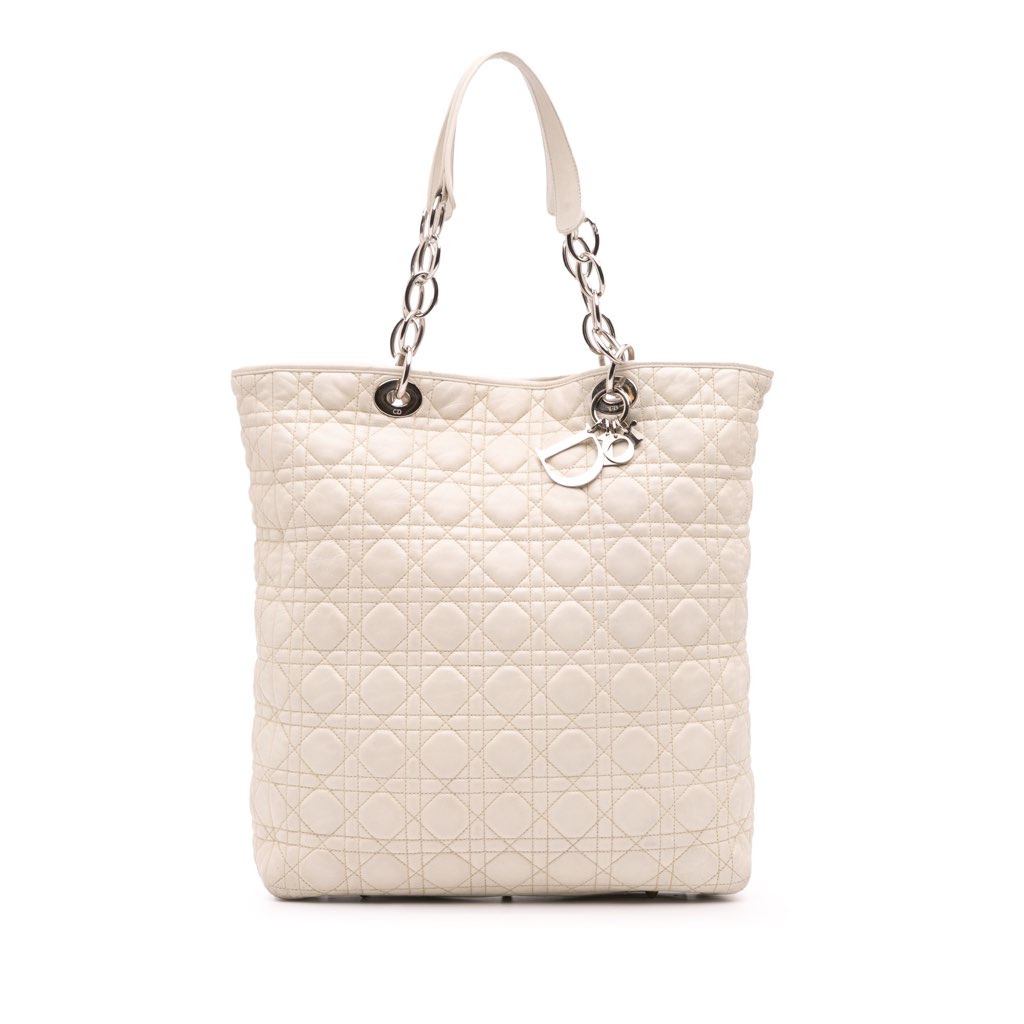 Dior Lambskin Cannage Lady Dior Soft Shopping Tote