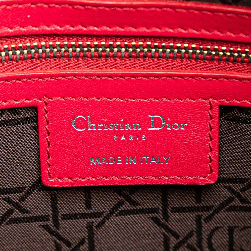 Dior Large Lambskin Cannage Lady Dior - Side view