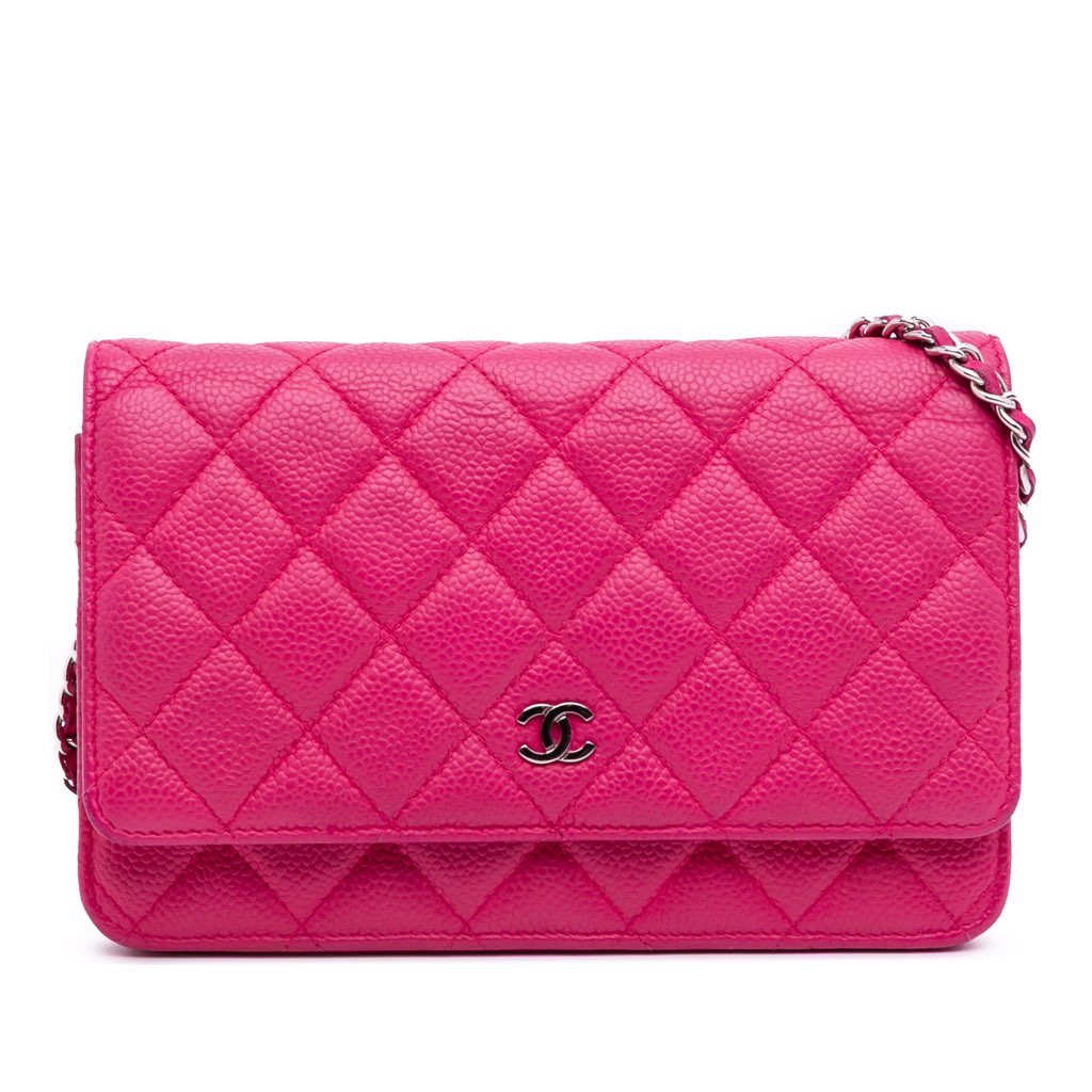 Chanel Classic Caviar Wallet On Chain