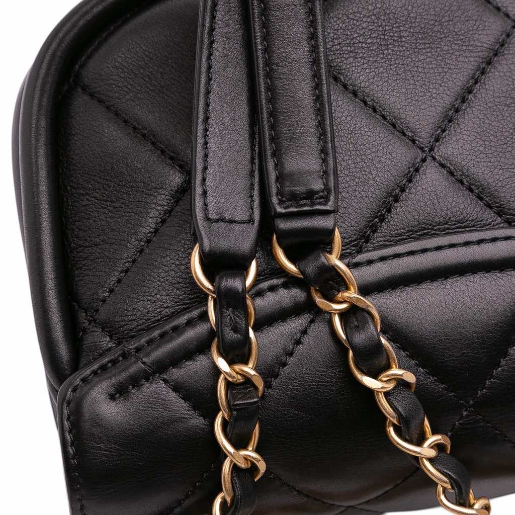 Chanel Mini CC Quilted Calfskin Round Moon Messenger Flap - Image 14