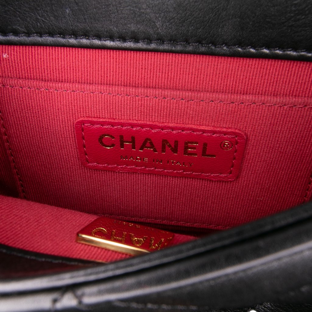 Chanel Mini CC Quilted Calfskin Round Moon Messenger Flap - Side view