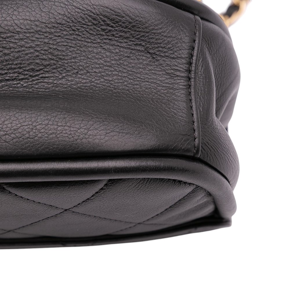 Chanel Mini CC Quilted Calfskin Round Moon Messenger Flap - Image 11