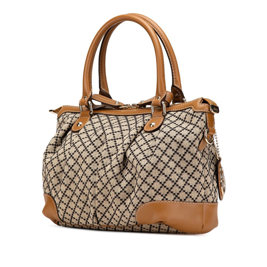 Gucci Diamante Canvas Sukey Satchel - 2
