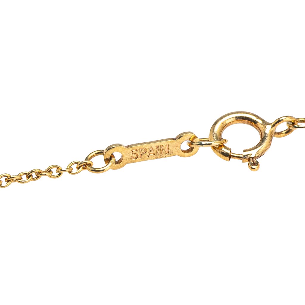 Tiffany & Co Elsa Peretti 18K Yellow Gold Open Heart Pendant Necklace - 3