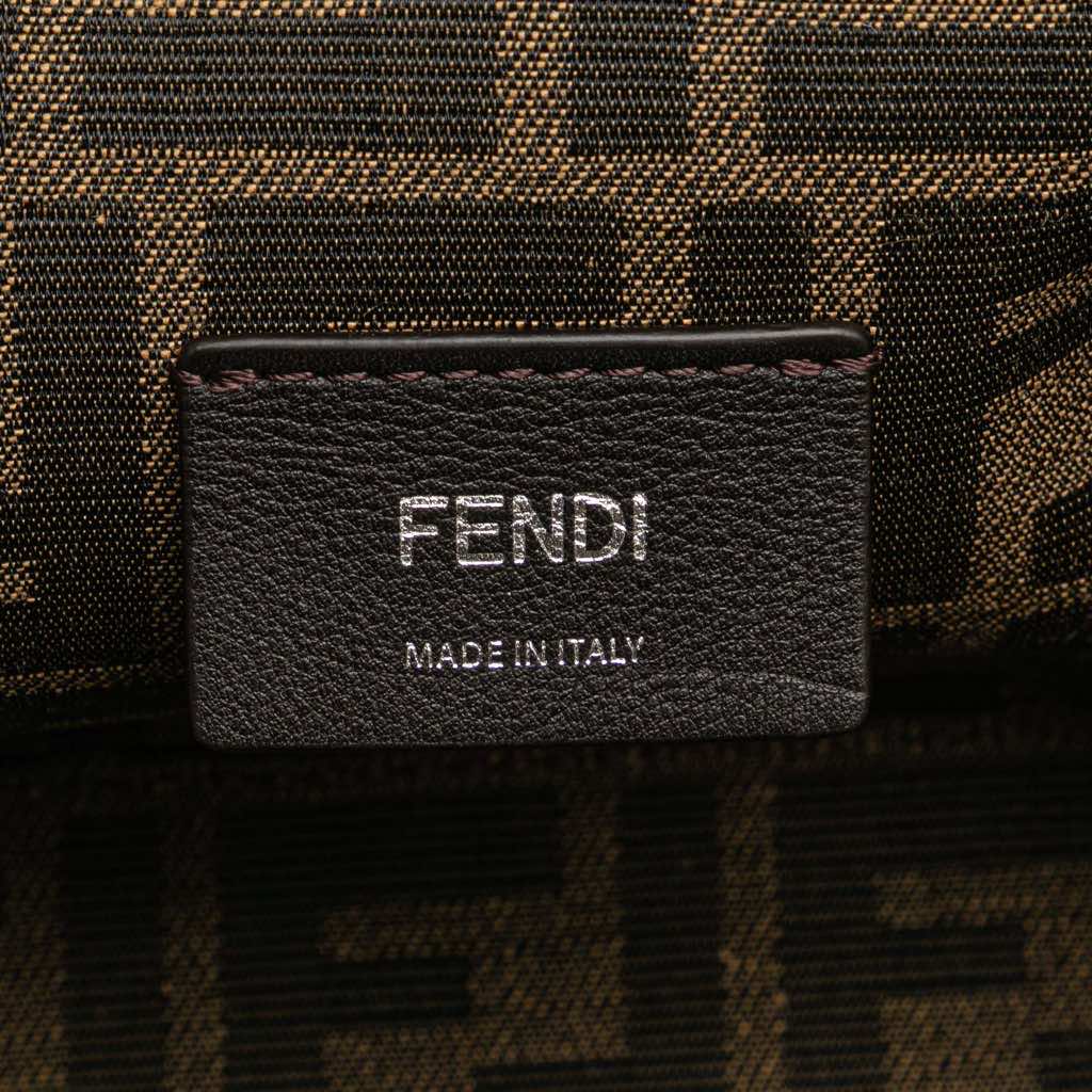 Fendi Small Fendi First Leather and Suede Striped Crossbody - Side view