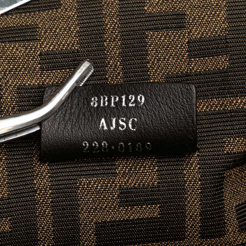 Fendi Small Fendi First Leather and Suede Striped Crossbody - Detail 1