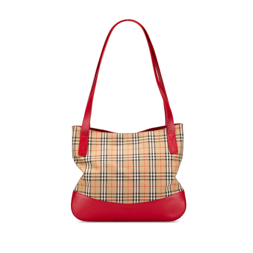 Burberry Haymarket Check Canvas Tote