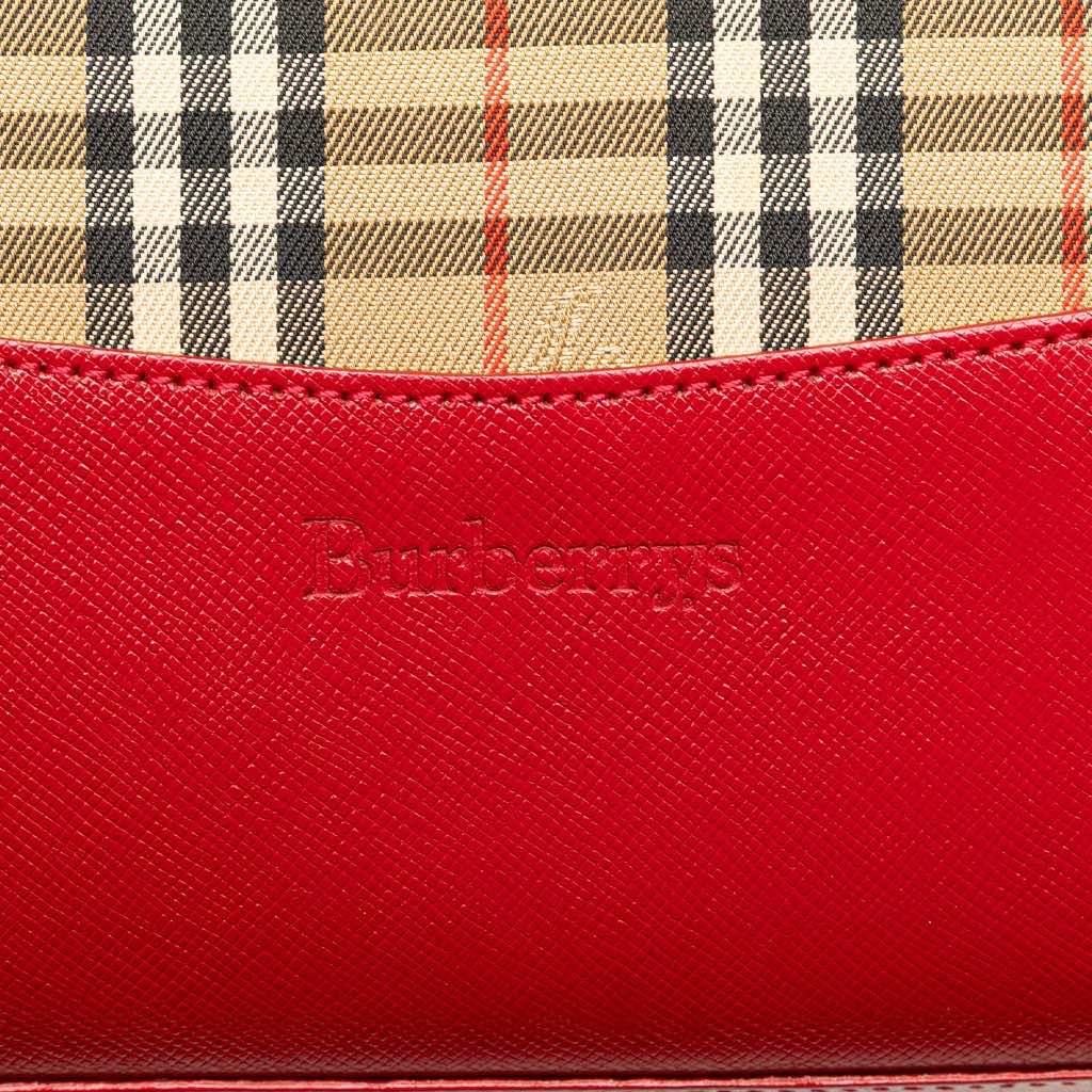 Burberry Haymarket Check Canvas Tote - Side view