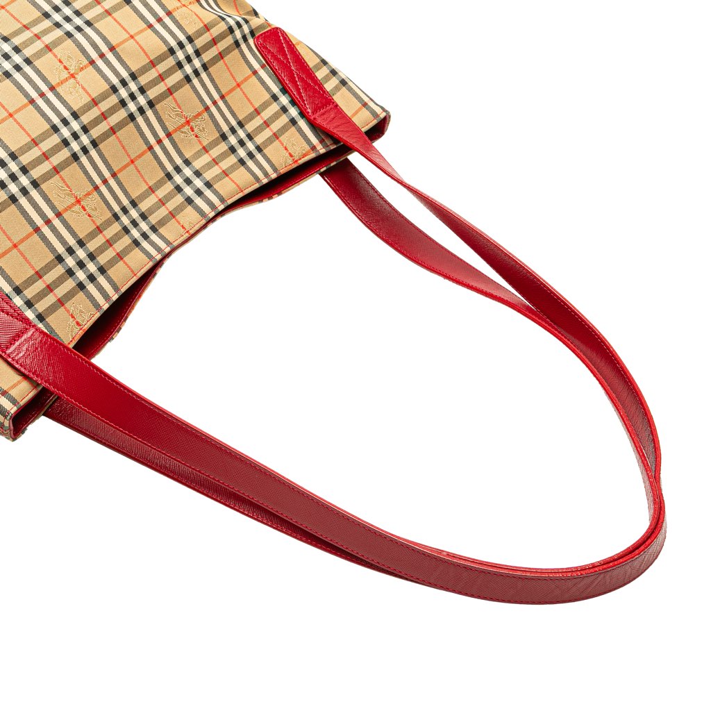 Burberry Haymarket Check Canvas Tote - Image 12