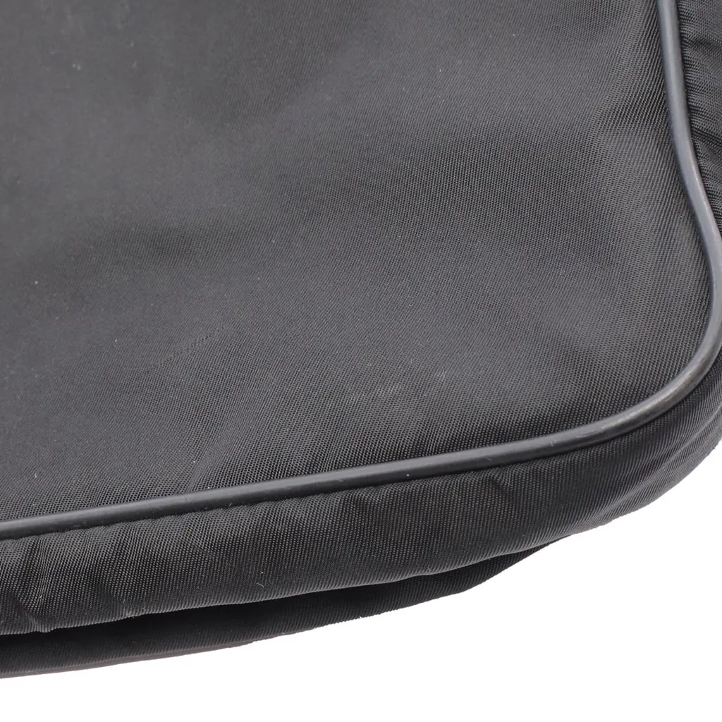 Prada Saffiano Trimmed Re Nylon Zip Top Crossbody Black Good - Box View