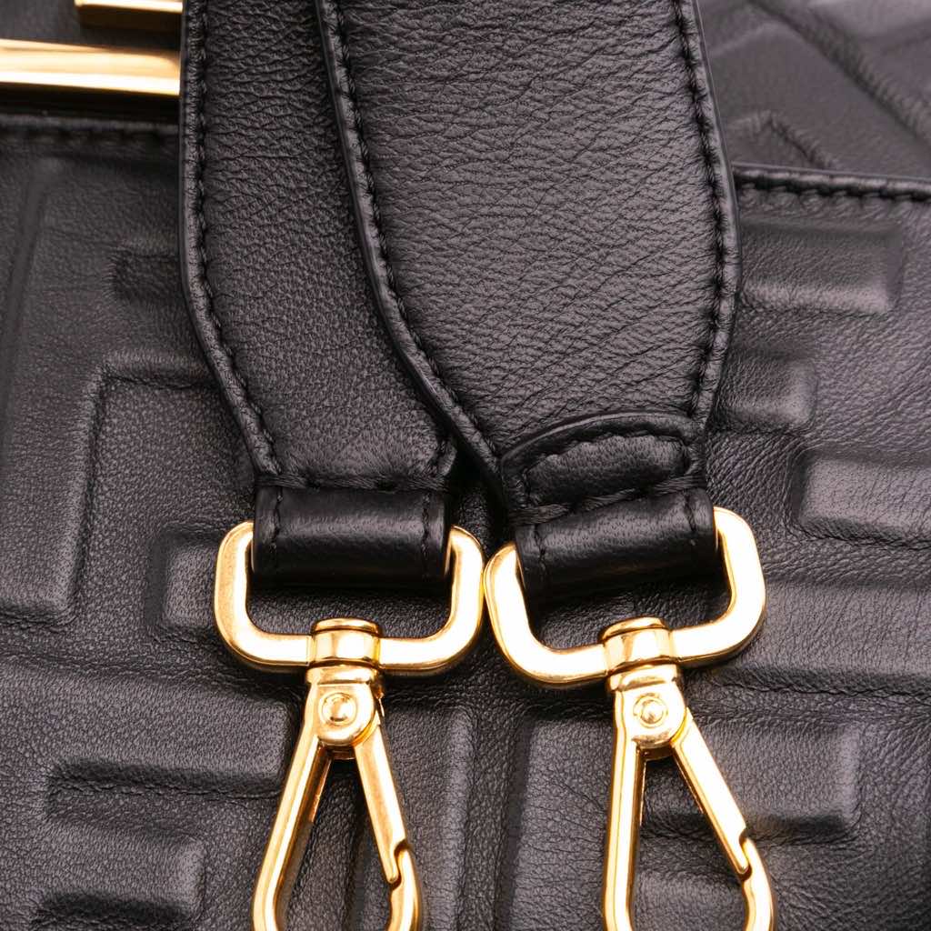 Fendi Zucca Embossed Leather Baguette Satchel - Image 10