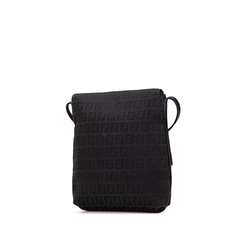 Fendi Zucchino Canvas Crossbody - Back view