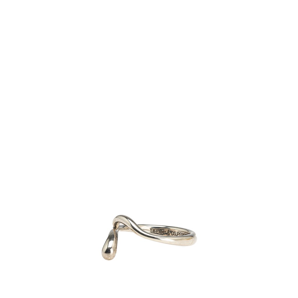 Tiffany & Co Elsa Peretti Sterling Silver Teardrop Ring - 2