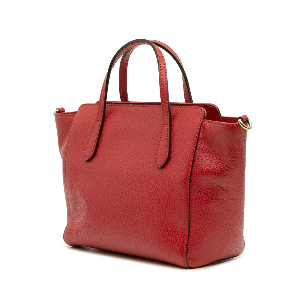 Gucci Mini Leather Swing Satchel - Back view