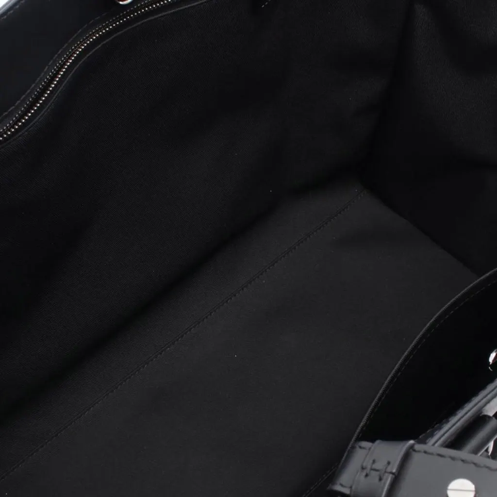 Louis Vuitton Monogram Eclipse Sac Plat 24H Tote Black Canvas Good - Inside View