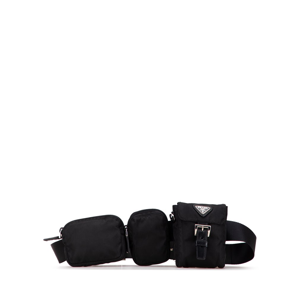 Prada Tessuto Triple Pouch Belt Bag