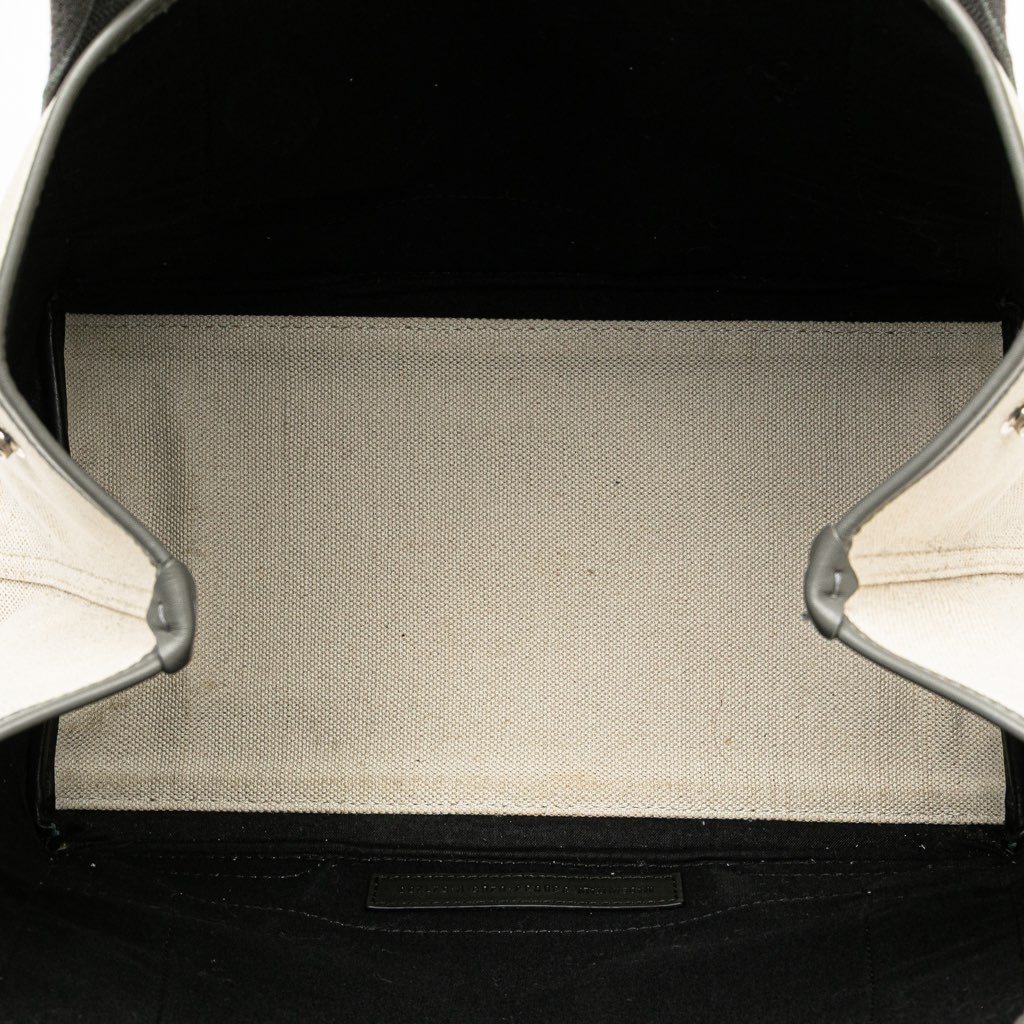 Balenciaga Canvas Navy Cabas Tote S - 4