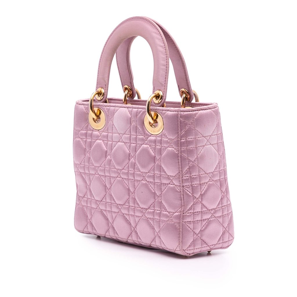 Dior Small Satin Cannage Swarovski Lady Dior - Back view