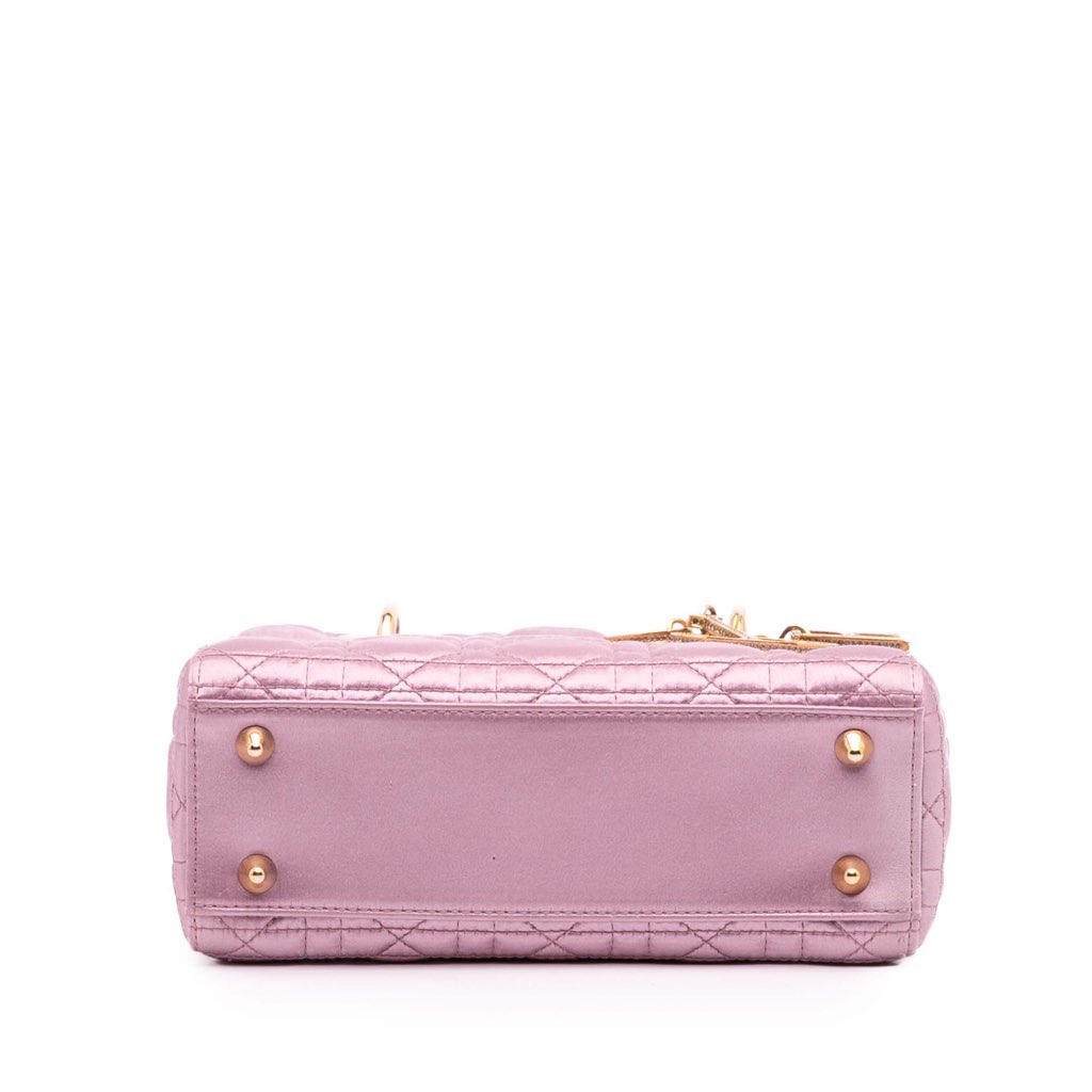 Dior Small Satin Cannage Swarovski Lady Dior - Image 6